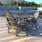 Highwood Usa Hamilton 5pc Round Counter Height Outdoor Patio Furniture Dining Set AD-CNA48-WBR - alternate 3